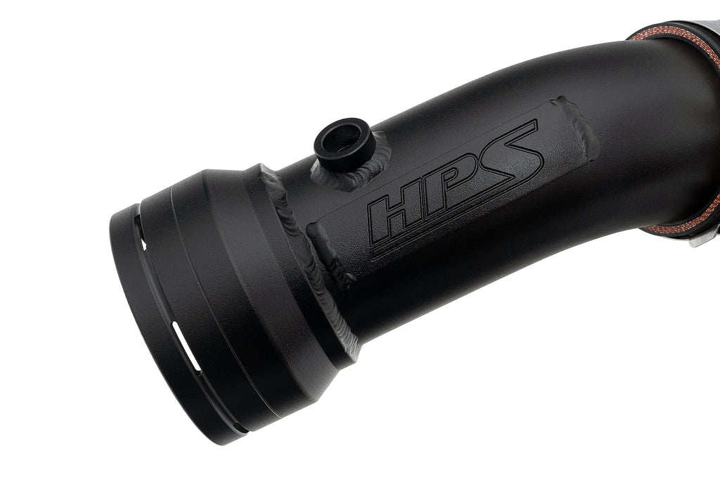 HPS Performance Cold Side Charge Pipe with CAC Hose Intercooler Boot (Black) - Ford F-250 Superduty / Ford F-350 Superduty / Ford F-450 Superduty / Ford F-550 Superduty (2017-2023)