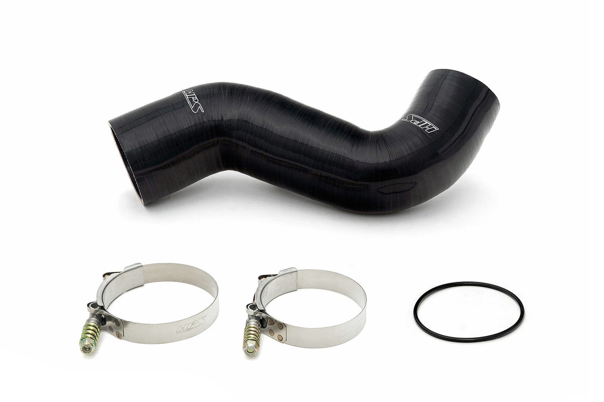 HPS Performance Cold Side Charge Pipe with CAC Hose Intercooler Boot (Black) - Ford F-250 Superduty / Ford F-350 Superduty / Ford F-450 Superduty / Ford F-550 Superduty (2017-2023)