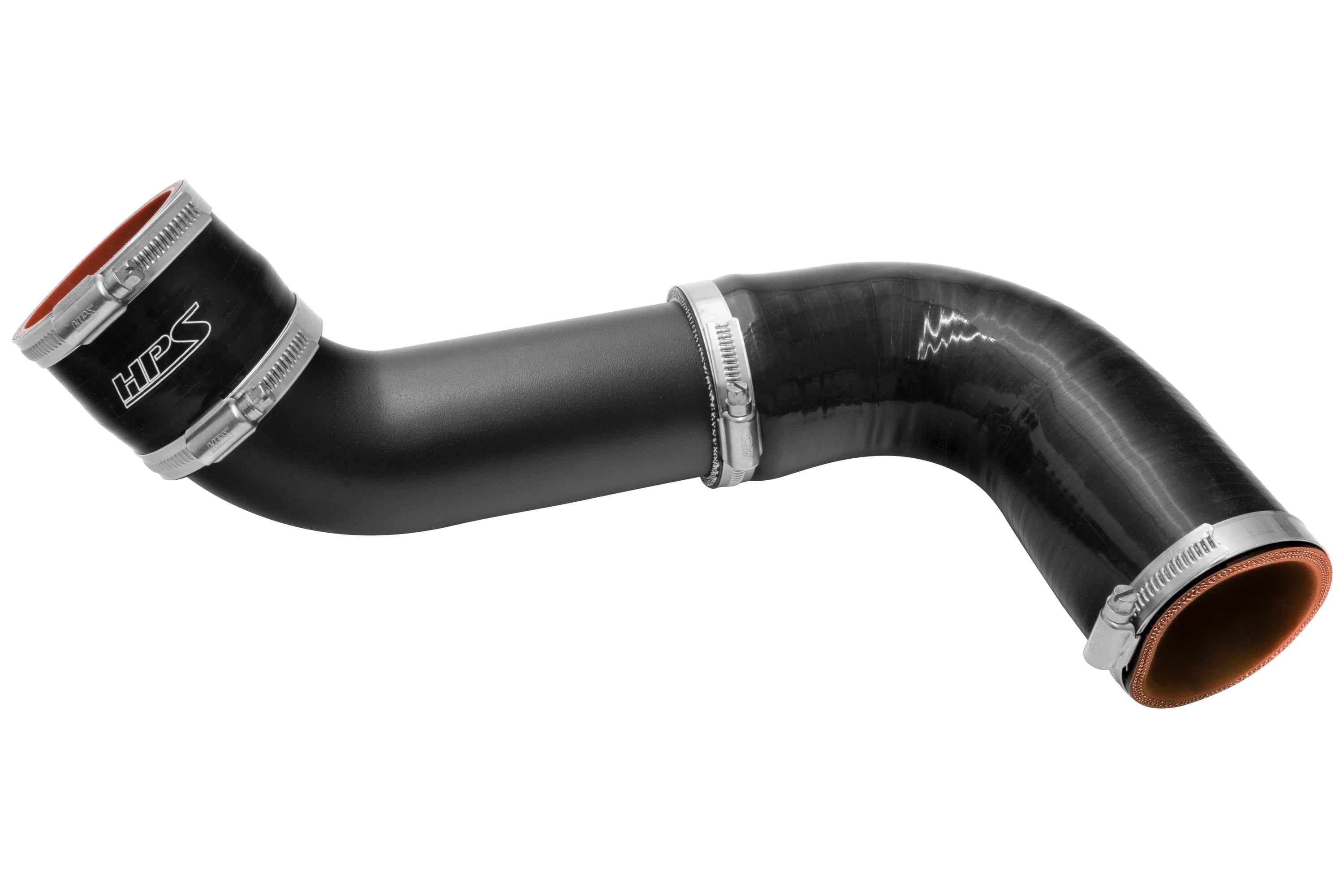 HPS Performance Intercooler Charge Pipe Kit, Hot Side and Cold Side, Black, 17-163WB