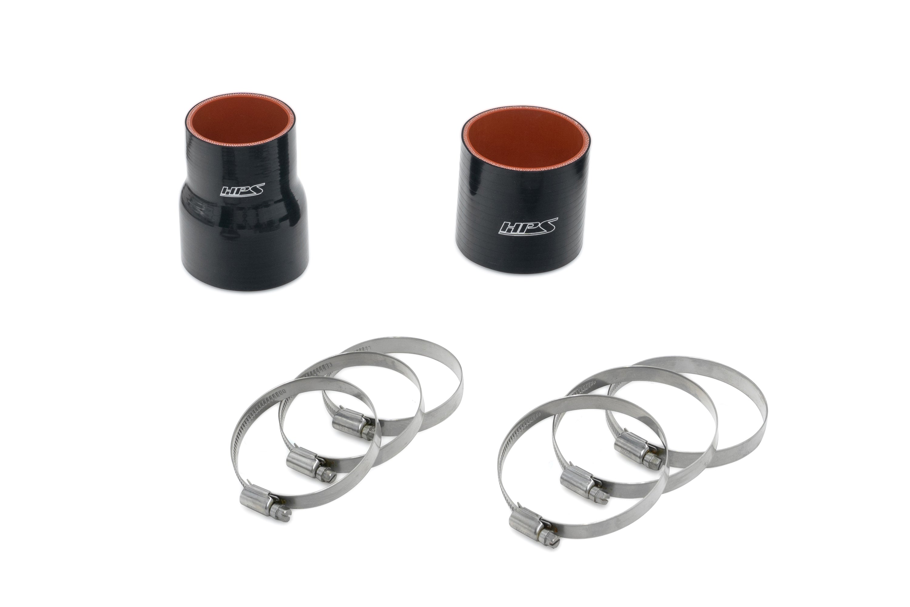 HPS Intercooler Charge Pipe (Cold and Hot Side), Black, 17-164WB