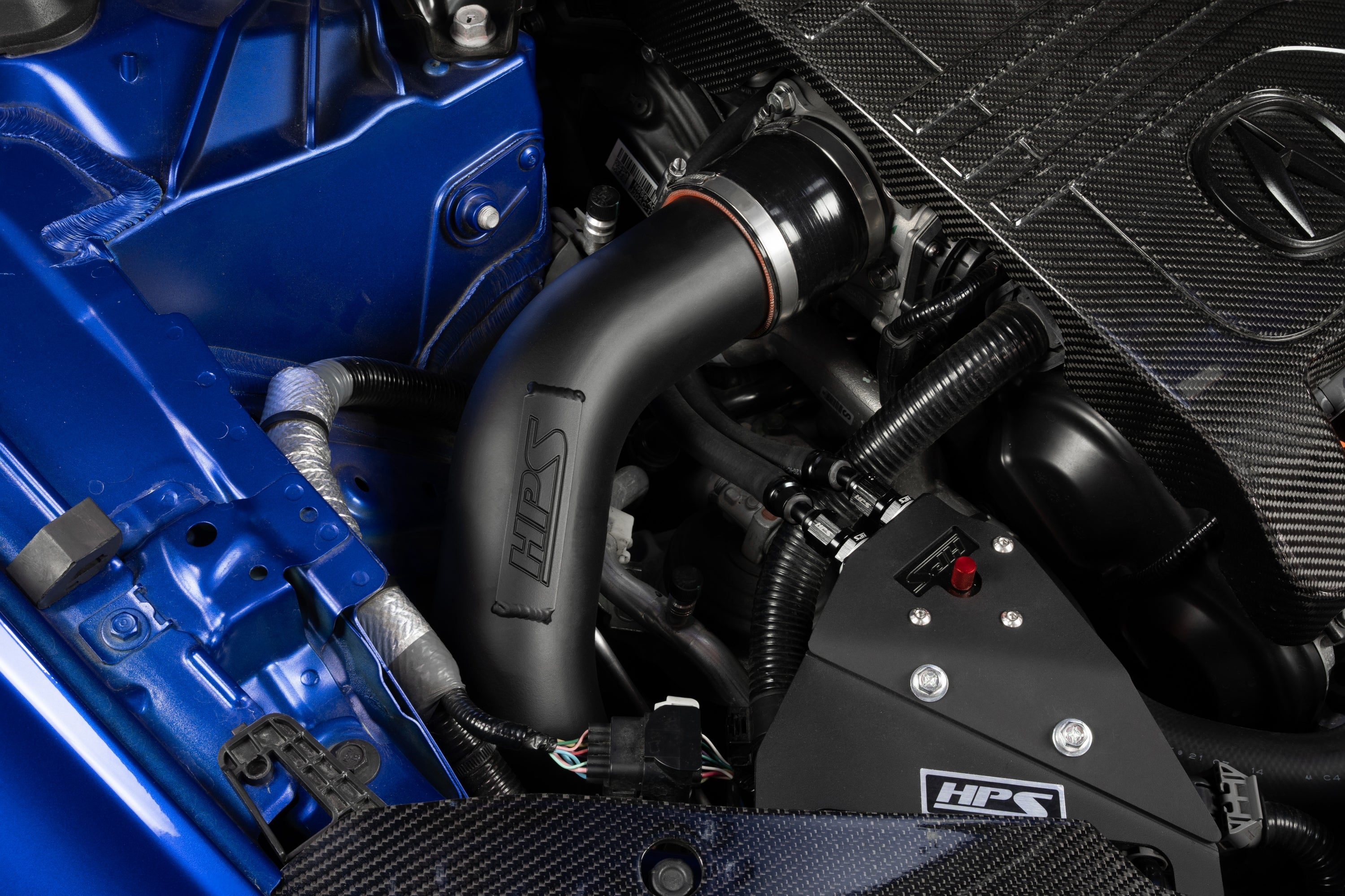 HPS Intercooler Charge Pipe (Cold and Hot Side), Black, 17-164WB