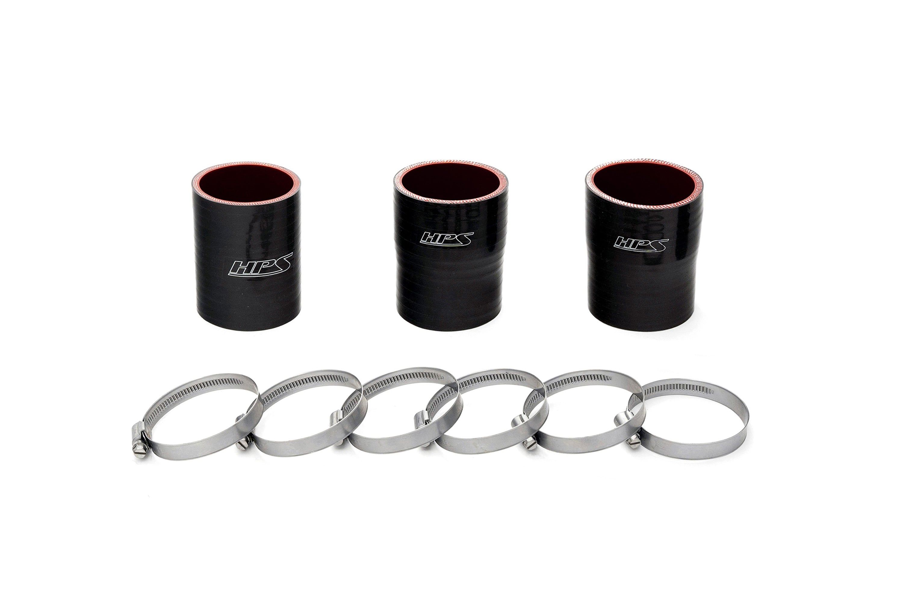 HPS Performance Intercooler Charge Pipe Kit (Cold Side), Black, 17-166WB