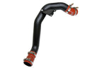 HPS Intercooler Charge Pipe Hot Side with Orange Boots Black 17-171WB
