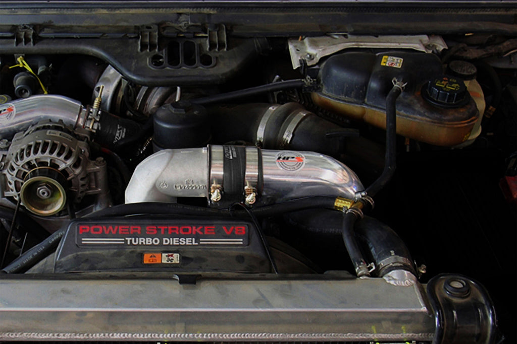 HPS Intercooler Charge Pipe (Cold Side) with Black Boots, Black, 17-174WB