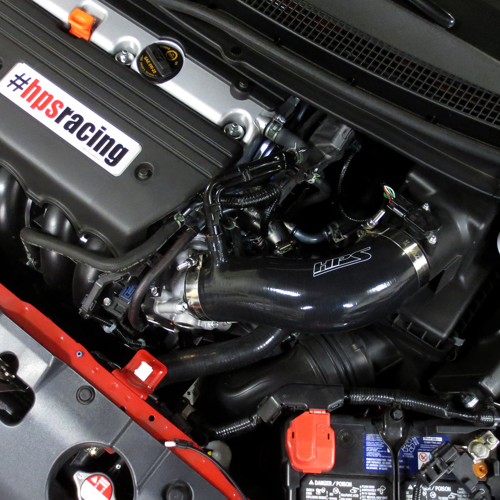 HPS Performance High Temp Reinforced Silicone Air Intake Hose Kit, Black, 17838-BLK