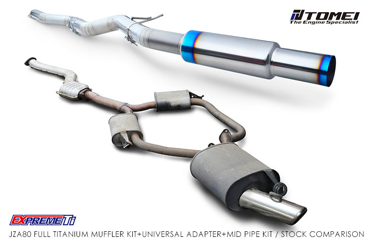 Tomei Expreme Ti Titanium Single Exit Exhaust System - Toyota Supra MK4 JZA80