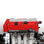 Hybrid Racing PRB FWD Coolant Port Adapter - installed engine bay