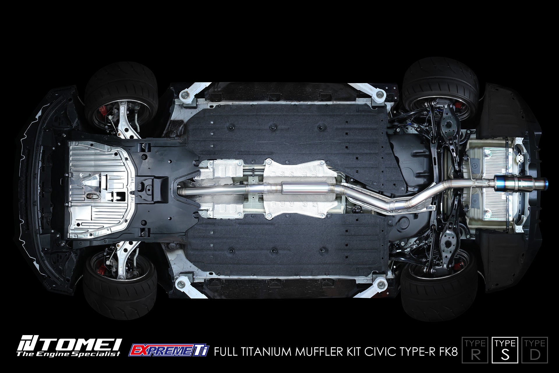 Tomei Expreme Ti Single Exit Titanium Exhaust - Type-S - Honda Civic FK8 Type-R (2017-2021)