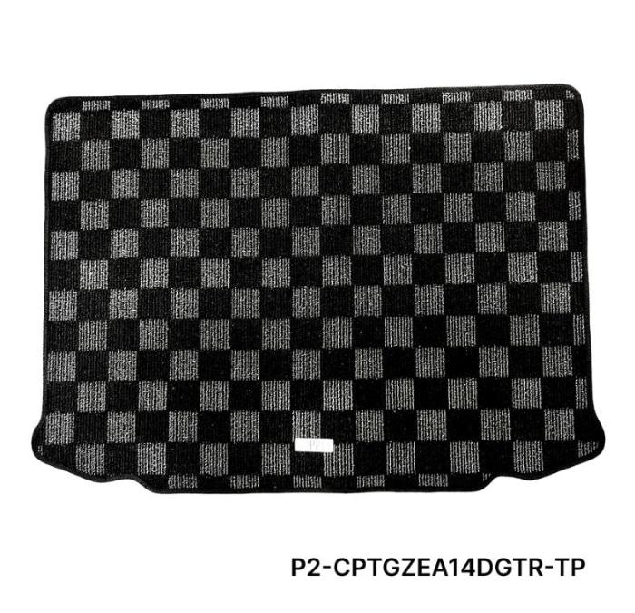 Phase 2 Motortrend (P2M) Checkered Carpet Trunk Mat - Toyota Corolla Hatchback (2019+)