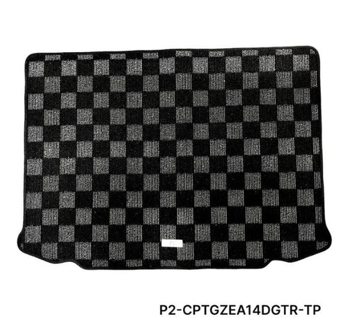 Phase 2 Motortrend (P2M) Checkered Carpet Trunk Mat - Toyota GR Corolla (2023+)