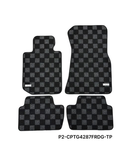 Phase 2 Motortrend (P2M) Checkered Carpet Race Floor Mats - BMW M2 (2023+)