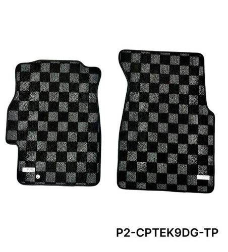 Phase 2 Motortrend (P2M) Race Carpet Floor Mats Front Set - Honda Civic EK9 Hatch & Sedan (1996-2000)