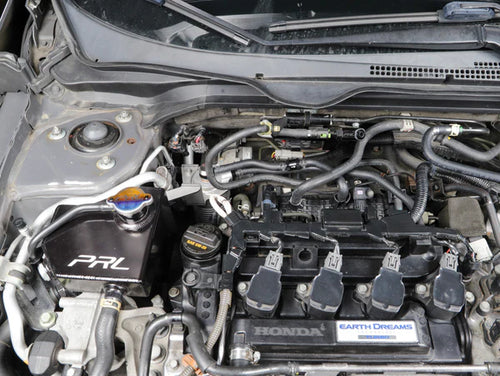 PRL Motorsports Helix Air Oil Separator AOS - Silver - Honda Civic 1.5T & Si (2016-2021)