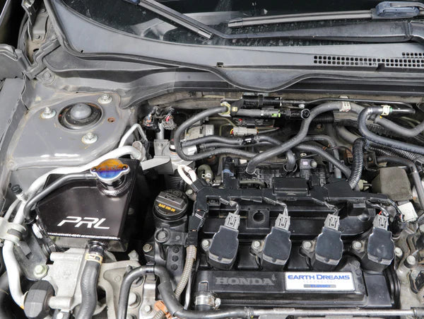 PRL Motorsports Helix Air Oil Separator AOS - Silver - Honda Civic 1.5T & Si (2016-2021)