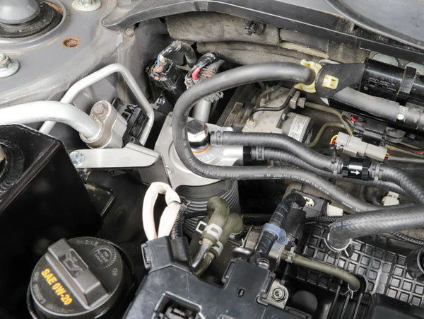 PRL Motorsports Helix Air Oil Separator AOS - Silver - Honda Civic 1.5T & Si (2016-2021)