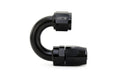 HPS Performance 180 Degree -4 Compression Double Swivel Hose End to AN Female Aluminum Black
