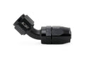 HPS Performance 45 Degree -12 Compression Double Swivel Hose End to AN Female Aluminum Black