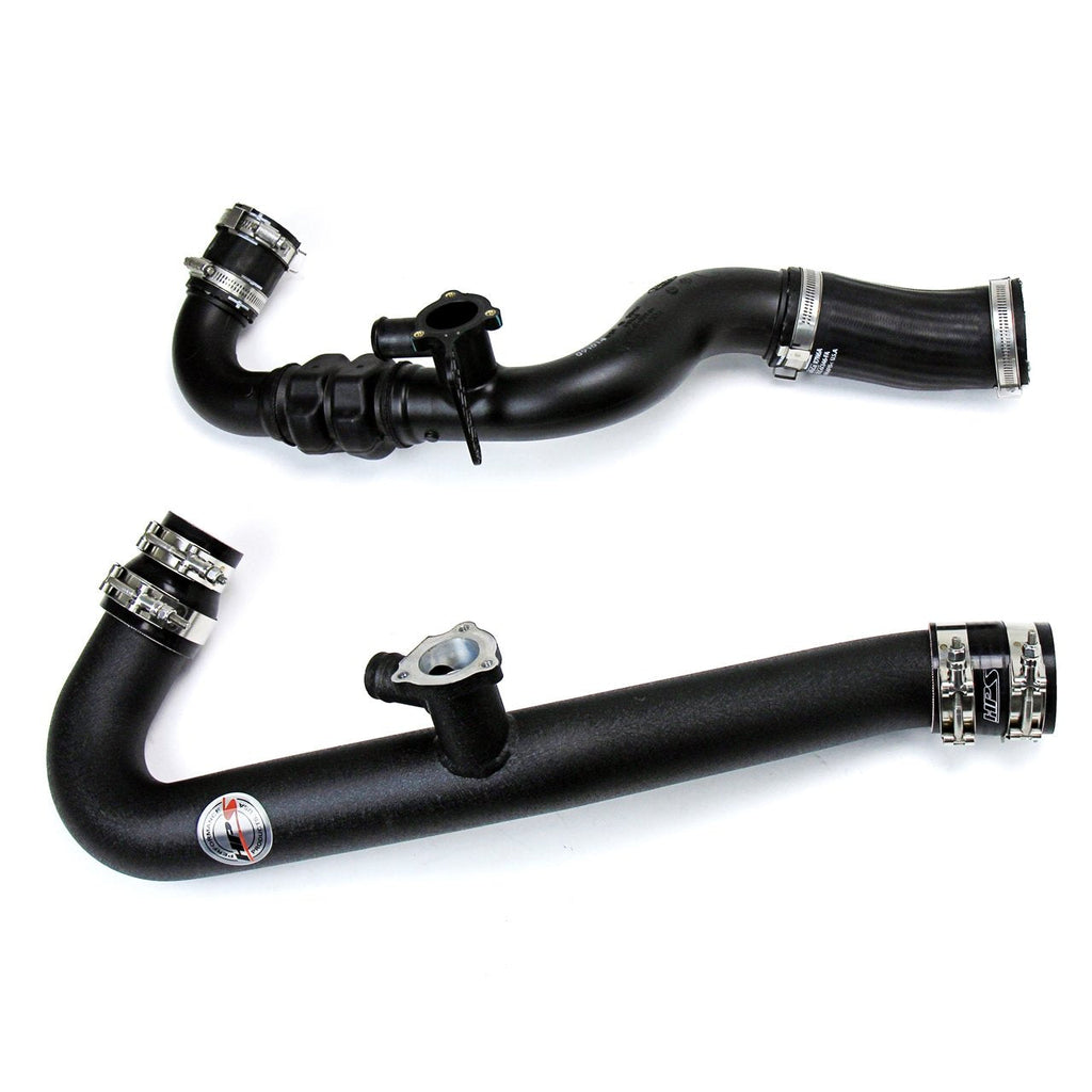 HPS Performance Intercooler Charge Pipe Kit (Cold and Hot Side) (Black) - Ford Mustang Ecoboost - (2015-2020)