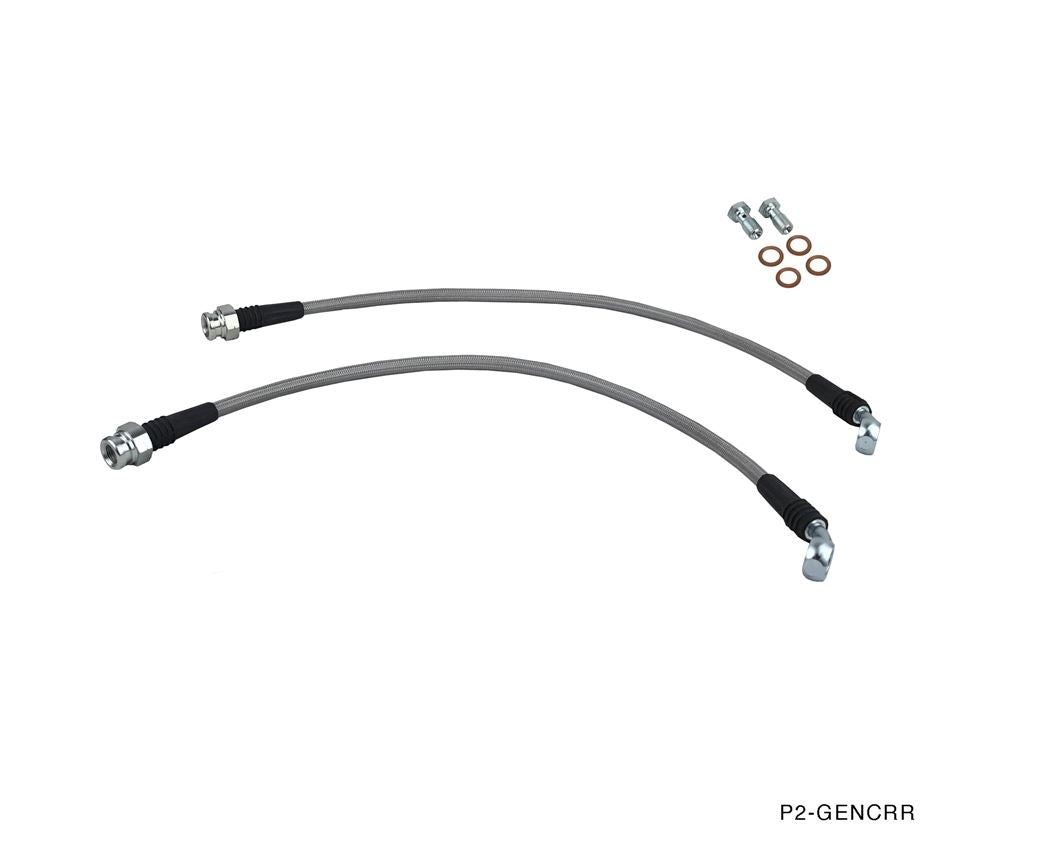 P2M Braided Rear Brake Lines - Hyundai Genesis Coupe (2010-2011)