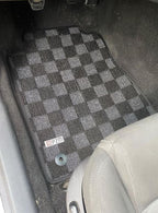 Phase 2 Motortrend (P2M) Checkered Carpet Race Floor Mats - Ford Mustang S197 (2005-2009)
