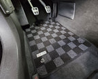 Phase 2 Motortrend (P2M) Checkered Carpet Race Floor Mats - Chevrolet C6 Corvette (2007.5-2013)