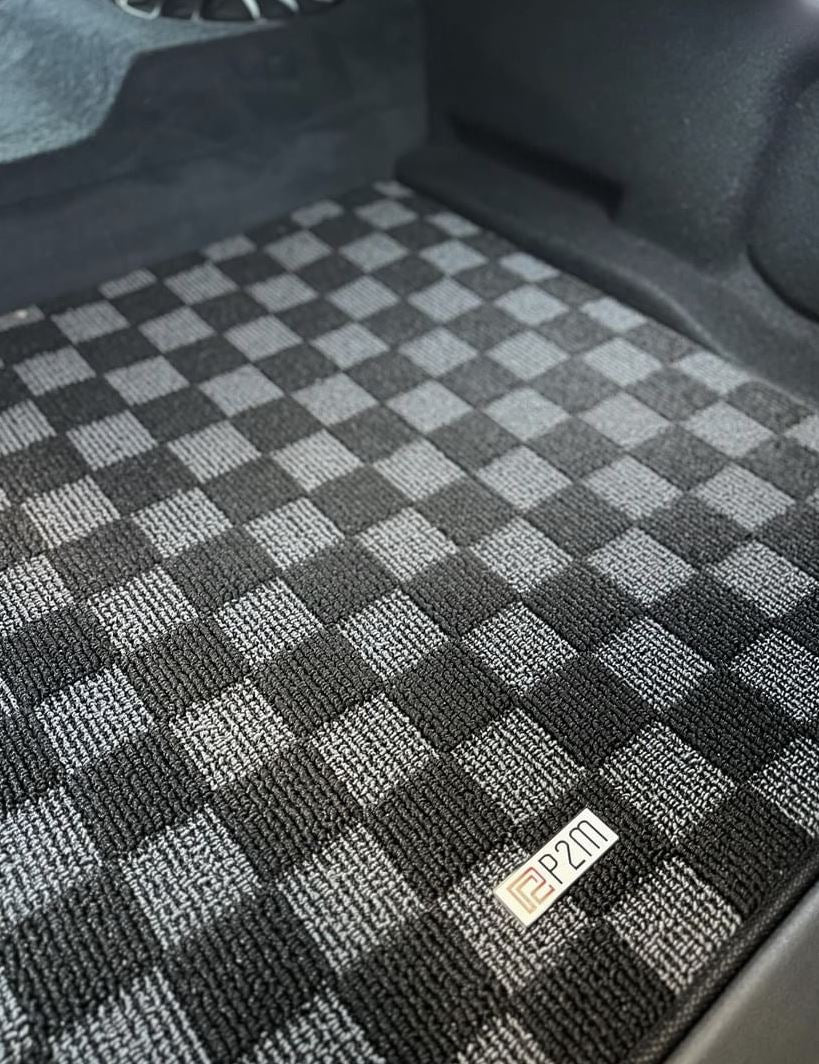 Phase 2 Motortrend (P2M) Checkered Carpet Trunk Mat - Toyota Supra A90 (2019+)