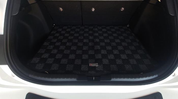 Phase 2 Motortrend (P2M) Checkered Carpet Trunk Mat - Toyota Corolla Hatchback (2019+)