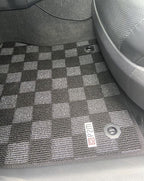 Phase 2 Motortrend (P2M) Checkered Carpet Race Floor Mats - Toyota Prius (XW60) (2023+)