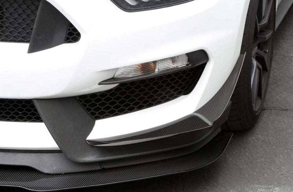 APR Performance Carbon Fiber Front Bumper Canards - Ford Mustang S550 Shelby GT350 (2016-2020)