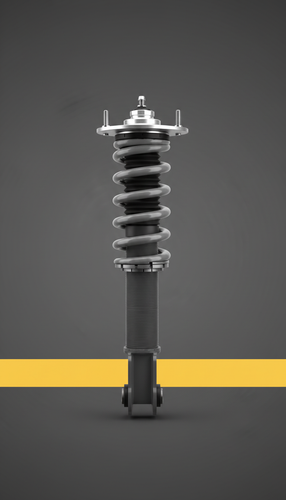 Front coilover with CNC aluminum body