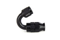 HPS Performance 150 Degree -8 Compression Teflon Hose End to AN Female for Stainless Steel Reinforced PTFE Hose Aluminum Black