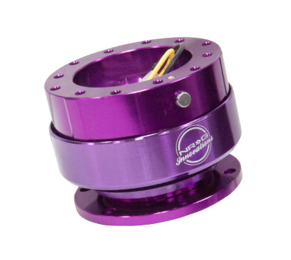 NRG Gen 2 Purple Body w/ Purple Ring Steering Wheel Quick Release Hub Kit - Universal Fitment