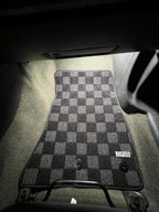 Phase 2 Motortrend (P2M) Checkered Carpet Race Floor Mats - Ford Mustang S197 (2010-2014)
