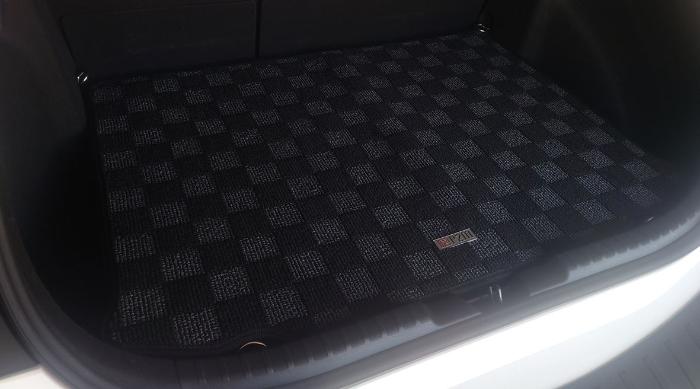 Phase 2 Motortrend (P2M) Checkered Carpet Trunk Mat - Toyota Corolla Hatchback (2019+)