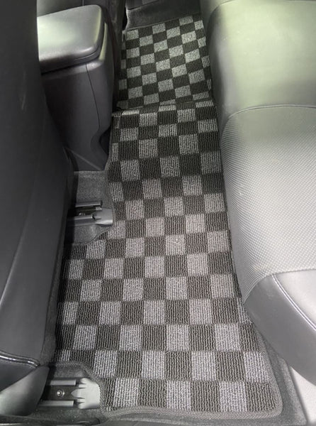 Phase 2 Motortrend (P2M) Checkered Carpet Race Floor Mats - Toyota Prius (XW60) (2023+)