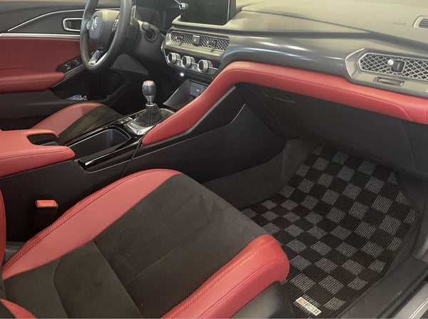 Phase 2 Motortrend (P2M) Checkered Carpet Race Floor Mats - Acura Integra DE5 (2023+)