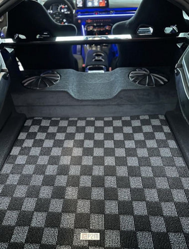 Phase 2 Motortrend (P2M) Checkered Carpet Trunk Mat - Toyota Supra A90 (2019+)