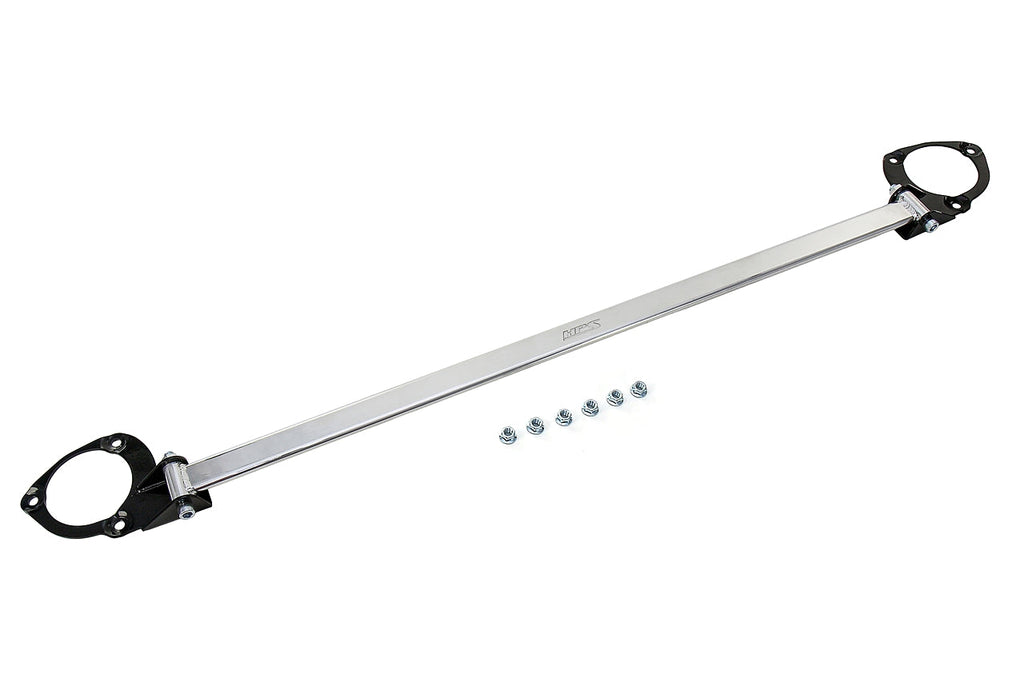 HPS Performance Aluminum Front Strut Tower Brace Bar Polished 42-102P