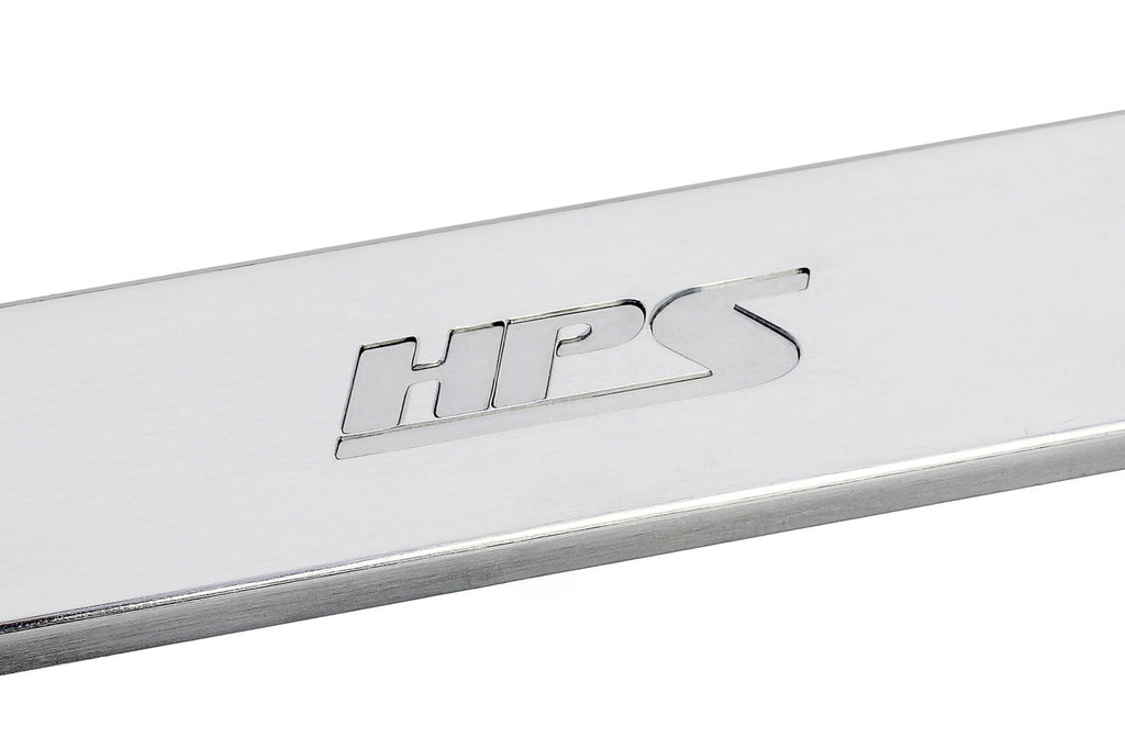 HPS Performance Aluminum Front Strut Brace Bar, Polished, 42-105P