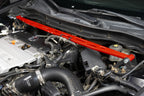 HPS Performance Aluminum Front Strut Tower Brace Bar, Red, 42-119R