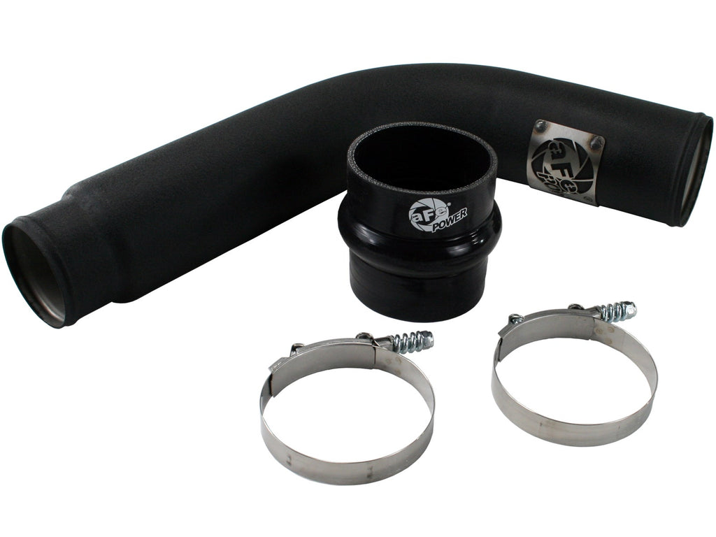 aFe 46-11013 BladeRunner 3-1/2 IN Aluminum Cold Charge Pipe Black - view 1