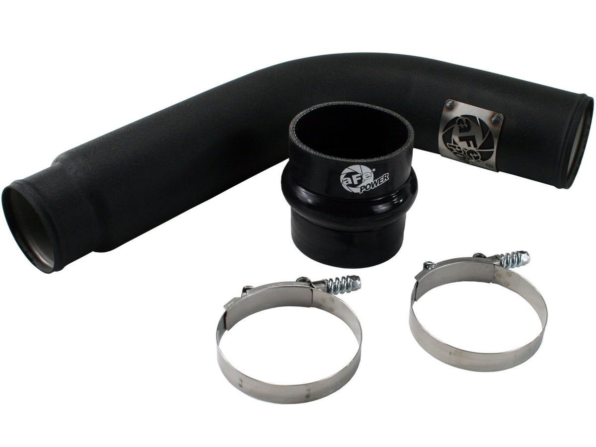 aFe 46-11013 BladeRunner 3-1/2 IN Aluminum Cold Charge Pipe Black - view 1