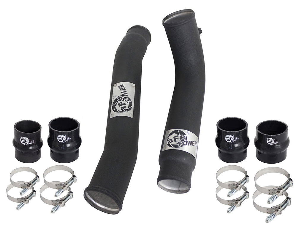 aFe 46-20034-B BladeRunner 3 IN & 3-1/2 IN Aluminum Hot and Cold Charge Pipe Kit Black - view 8