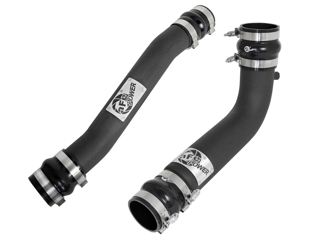 aFe 46-20034-B BladeRunner 3 IN & 3-1/2 IN Aluminum Hot and Cold Charge Pipe Kit Black - view 1