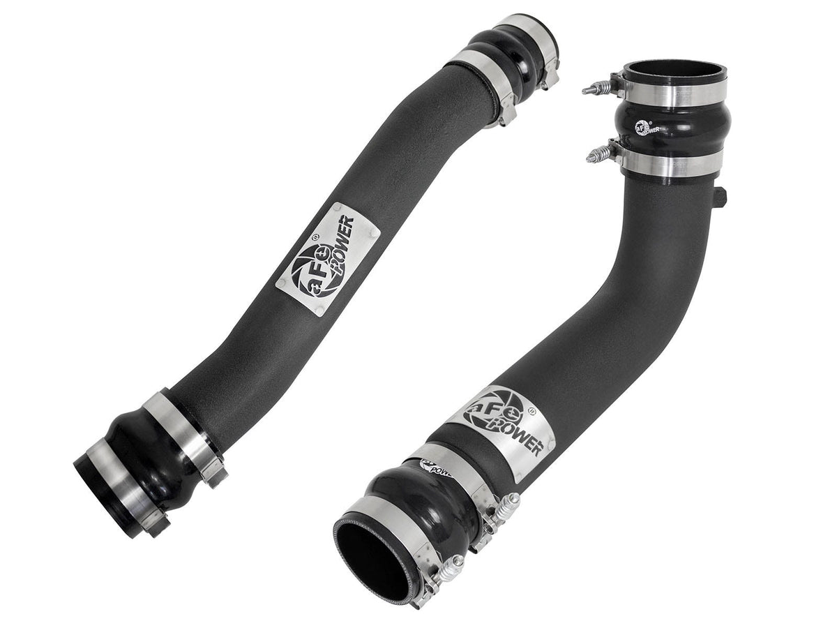 aFe 46-20034-B BladeRunner 3 IN & 3-1/2 IN Aluminum Hot and Cold Charge Pipe Kit Black - view 1