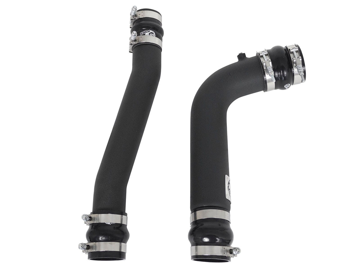 aFe 46-20034-B BladeRunner 3 IN & 3-1/2 IN Aluminum Hot and Cold Charge Pipe Kit Black - view 2