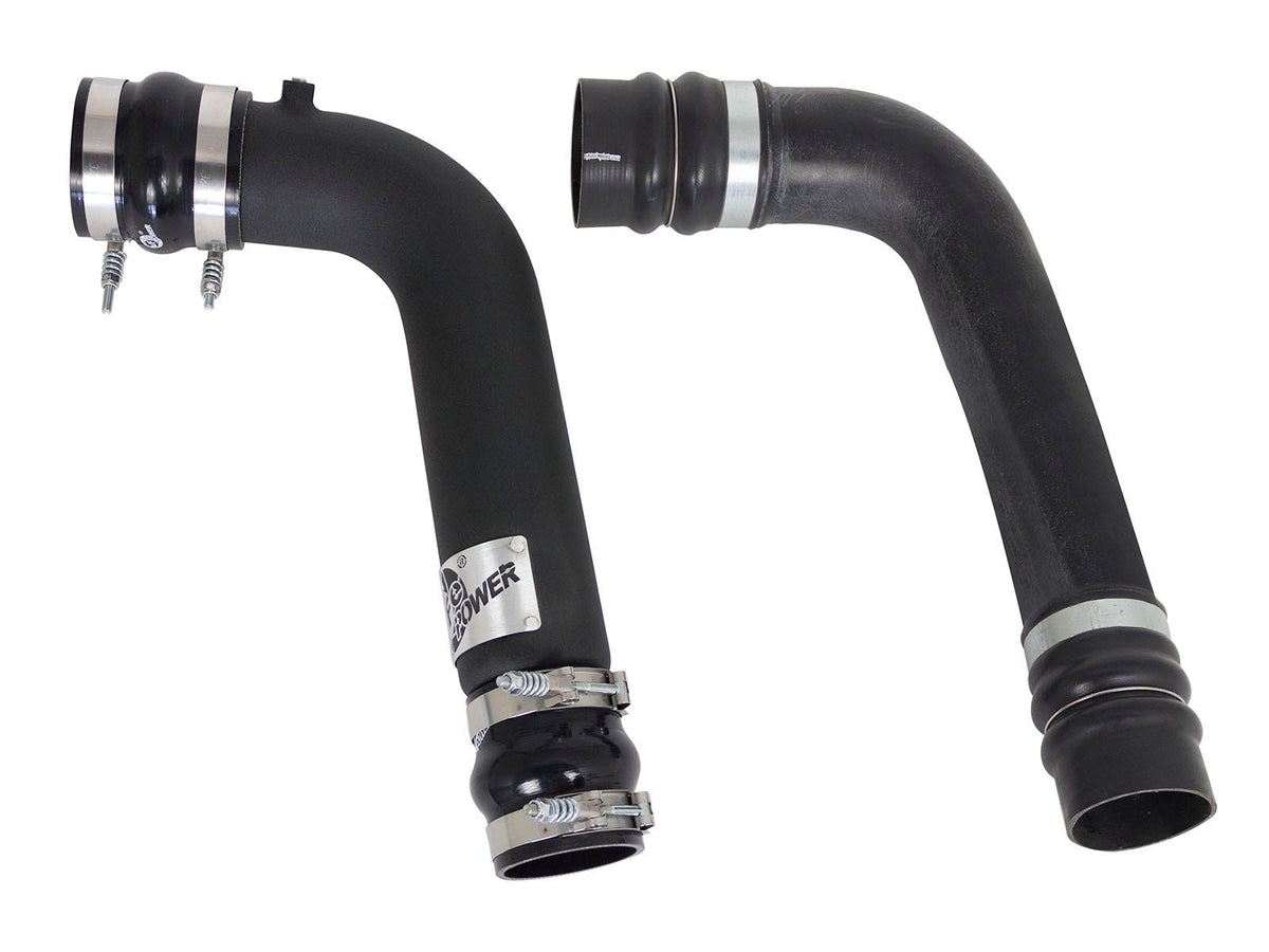 aFe 46-20034-B BladeRunner 3 IN & 3-1/2 IN Aluminum Hot and Cold Charge Pipe Kit Black - view 7