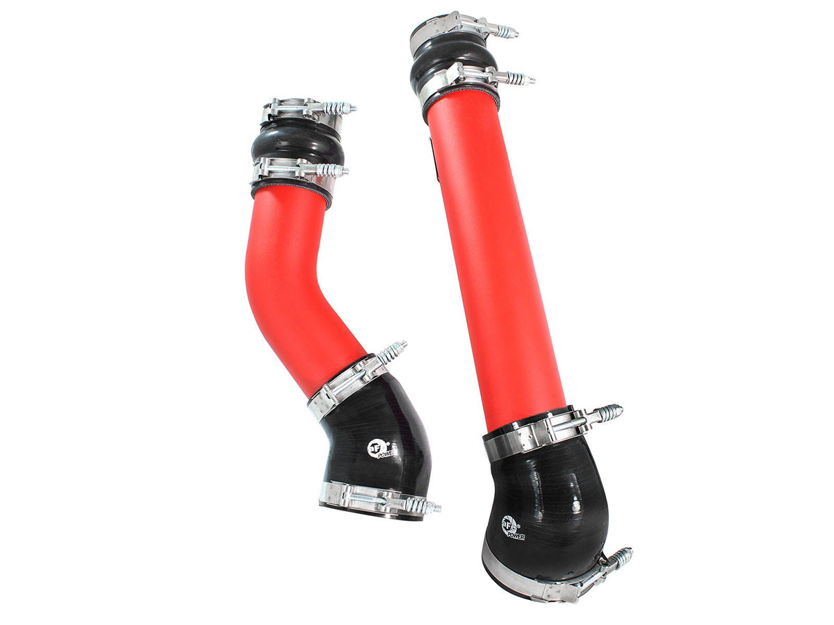 aFe 46-20064-R BladeRunner 3 IN Aluminum Hot and Cold Charge Pipe Kit Red - view 2