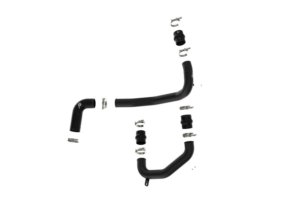 aFe 46-20074-B BladeRunner Aluminum Hot and Cold Charge Pipe Kit Black - view 2
