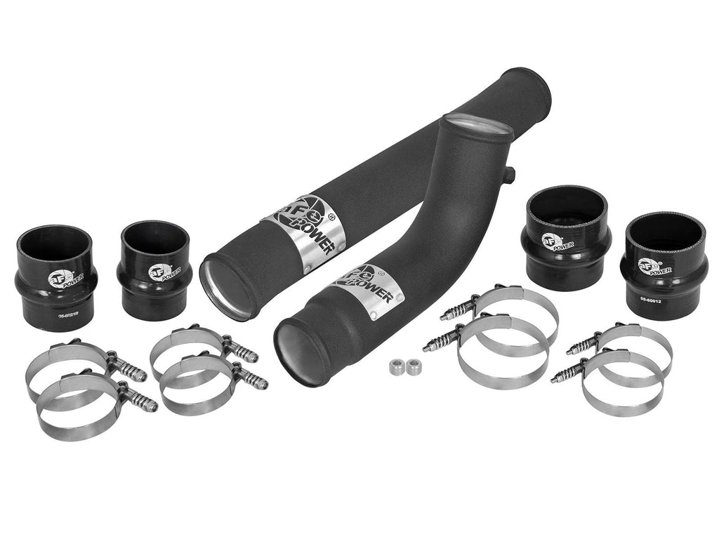 aFe 46-20084-B BladeRunner 3 IN & 2-3/4 IN Aluminum Hot and Cold Charge Pipe Kit Black - view 8